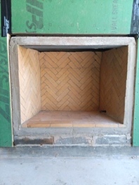 Fireplace woodburner Masonite