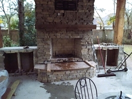Fireplace woodburner installation