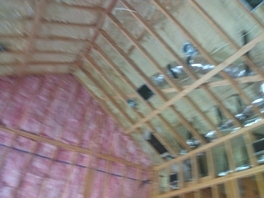 Insulation batts and spray foam