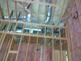 Insulation batts and spray foam