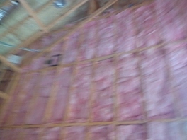 Insulation batts and spray foam