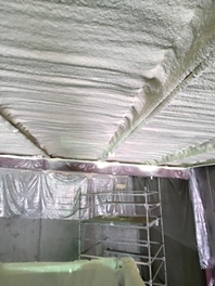 Spray foam insulation 